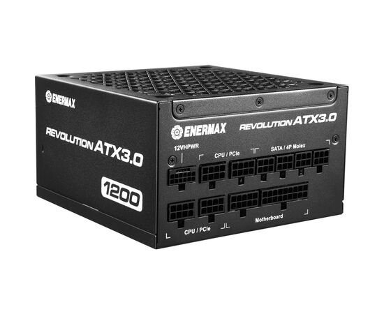 Блок питания Enermax 1200W REVOLUTION ATX3.0 (ERA1200EWT), изображение 2 Блок питания Enermax 1200W REVOLUTION ATX3.0 (ERA1200EWT), изображение 2