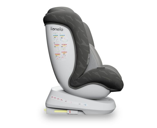 Автокресло Lionelo Bastiaan One 0-36 кг Grey Graphite (LO-BASTIAAN ONE GREY GRAPHITE), изображение 5 Автокресло Lionelo Bastiaan One 0-36 кг Grey Graphite (LO-BASTIAAN ONE GREY GRAPHITE), изображение 5