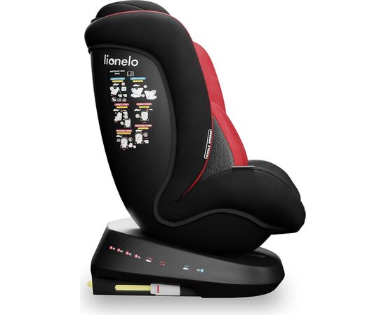 Автокресло Lionelo Bastiaan One 0-36 кг Red Chili (LO-BASTIAAN ONE RED CHILI), изображение 5 Автокресло Lionelo Bastiaan One 0-36 кг Red Chili (LO-BASTIAAN ONE RED CHILI), изображение 5