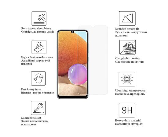 Скло захисне Drobak Xiaomi Redmi 12C (717178) (717178), зображення 2 Скло захисне Drobak Xiaomi Redmi 12C (717178) (717178), зображення 2