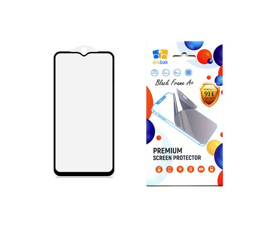 Скло захисне Drobak Xiaomi Redmi A1 / A1+ / Poco C50 Black Frame A+ (505089) (505089)