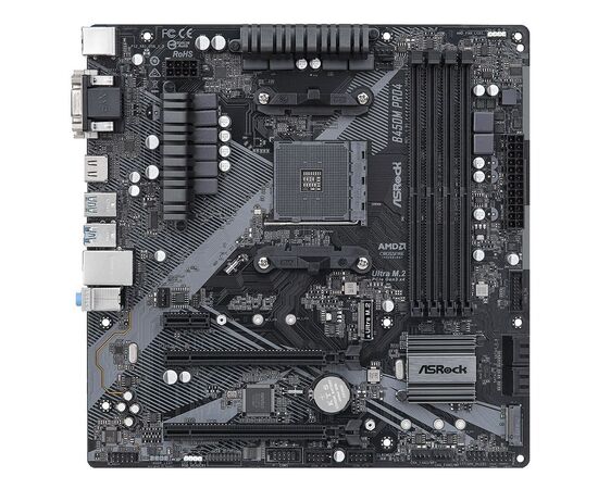 Материнская плата ASRock B450M PRO4 R2.0, изображение 2 Материнская плата ASRock B450M PRO4 R2.0, изображение 2