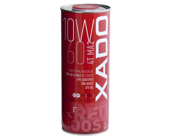 Моторное масло Xado 10W-60 4T MA2, Red Boost 1 л (XA 26128)
