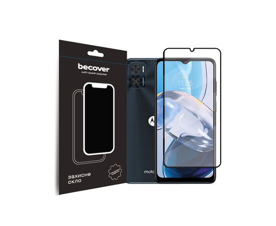 Скло захисне BeCover Motorola Moto E22/E22i Black (709731)