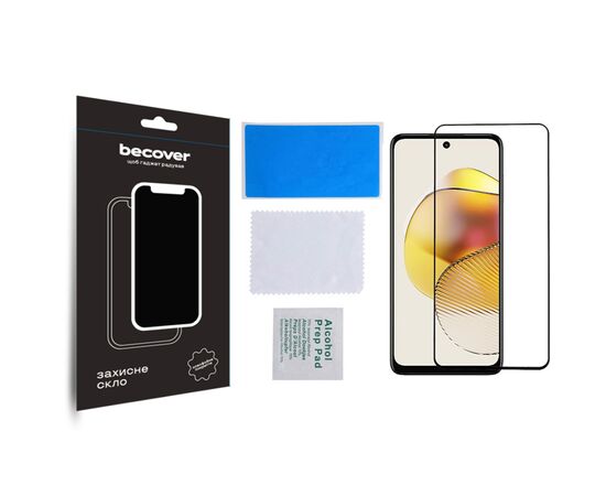 Скло захисне BeCover Motorola Moto G73 Black (709737), зображення 3 Скло захисне BeCover Motorola Moto G73 Black (709737), зображення 3