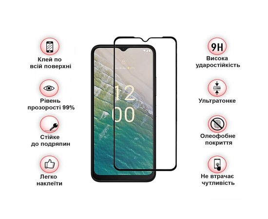 Скло захисне BeCover Nokia C32 Black (709739), зображення 4 Скло захисне BeCover Nokia C32 Black (709739), зображення 4