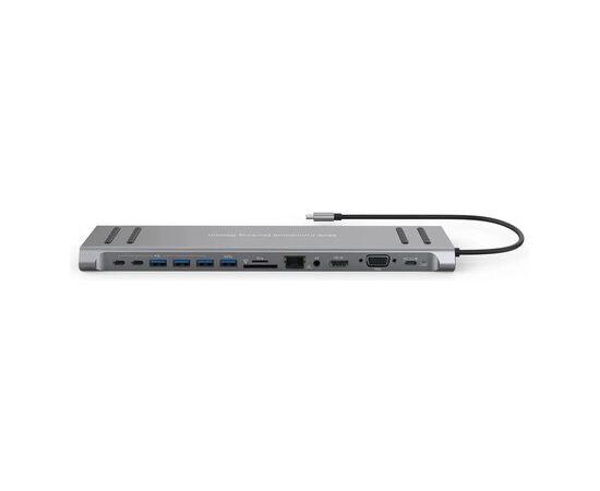 Порт-репликатор XoKo 14-in-1 Dock USB-C (HDMI/VGA/USB3.0/.../USB-C PD/RJ45/..) (XK-AC1400-SL), изображение 3 Порт-репликатор XoKo 14-in-1 Dock USB-C (HDMI/VGA/USB3.0/.../USB-C PD/RJ45/..) (XK-AC1400-SL), изображение 3