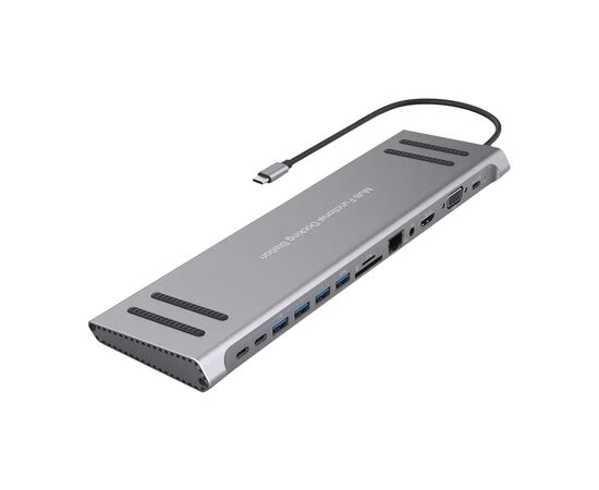 Порт-репликатор XoKo 14-in-1 Dock USB-C (HDMI/VGA/USB3.0/.../USB-C PD/RJ45/..) (XK-AC1400-SL) Порт-репликатор XoKo 14-in-1 Dock USB-C (HDMI/VGA/USB3.0/.../USB-C PD/RJ45/..) (XK-AC1400-SL)