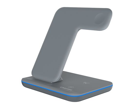 Зарядное устройство Canyon WS-303, 3in1 Wireless Dark Grey (CNS-WCS303DG), изображение 2 Зарядное устройство Canyon WS-303, 3in1 Wireless Dark Grey (CNS-WCS303DG), изображение 2