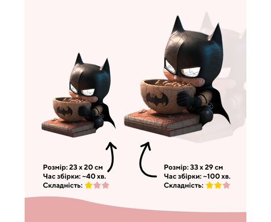 Пазл Ukropchik деревянный Супергерой Бэтмен А4 в коробке с набором-рамкой (Batman Superhero A4), изображение 2 Пазл Ukropchik деревянный Супергерой Бэтмен А4 в коробке с набором-рамкой (Batman Superhero A4), изображение 2