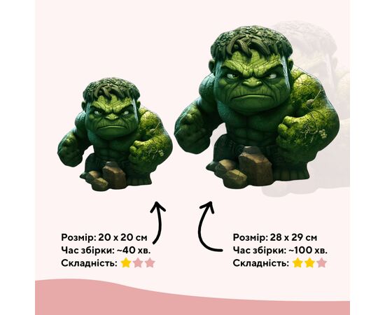 Пазл Ukropchik деревянный Супергерой Халк А4 в коробке с набором-рамкой (Hulk Superhero A4), изображение 2 Пазл Ukropchik деревянный Супергерой Халк А4 в коробке с набором-рамкой (Hulk Superhero A4), изображение 2