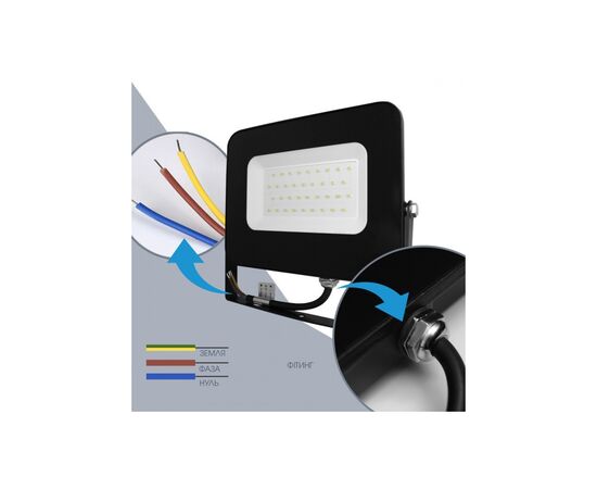 Прожектор ELM Matrix M-30- 41 6500 (26-0039), изображение 7 Прожектор ELM Matrix M-30- 41 6500 (26-0039), изображение 7
