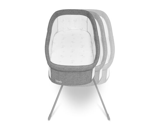 Кроватка Lionelo приставная Malin Grey Stone (LO-MALIN GREY STONE), изображение 4