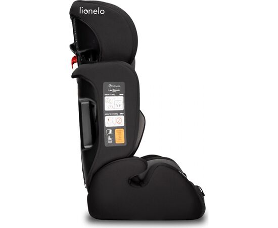 Автокресло Lionelo Levi Simple Black (LO-LEVI SIMPLE BLACK), изображение 4 Автокресло Lionelo Levi Simple Black (LO-LEVI SIMPLE BLACK), изображение 4