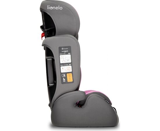 Автокресло Lionelo Levi Simple Candy Pink (LO-LEVI SIMPLE CANDY PINK), изображение 4 Автокресло Lionelo Levi Simple Candy Pink (LO-LEVI SIMPLE CANDY PINK), изображение 4