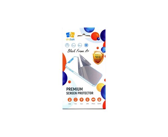 Стекло защитное Drobak Poco M5s Black Frame A+ (505099) (505099)