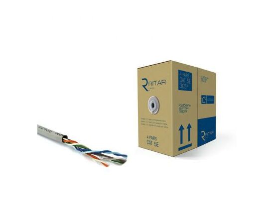 Кабель мережевий Ritar UTP 305м КВП (4*2*0,50) mark 4Р 24AWG [СCA] (03490)