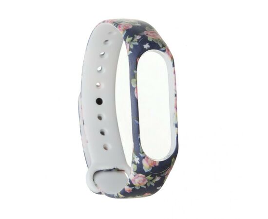 Ремешок для фитнес браслета Armorstandart для Xiaomi Mi Band 4/3 Blue Flowers (ARM52066)