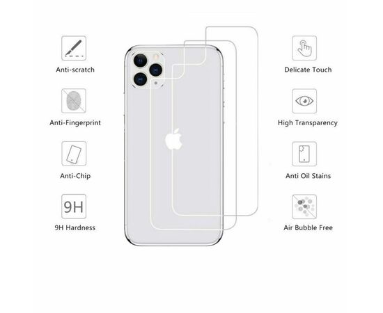 Стекло защитное Drobak back panel iPhone 11 (121231) (121231), изображение 2 Стекло защитное Drobak back panel iPhone 11 (121231) (121231), изображение 2