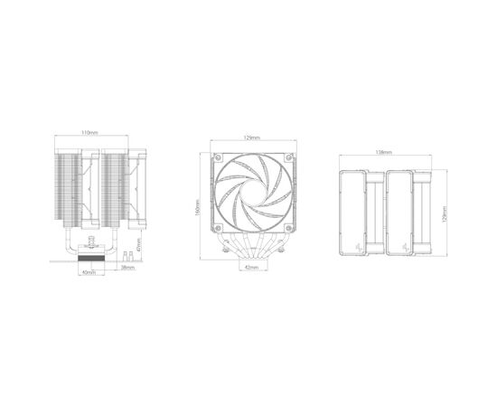 Кулер для процессора Deepcool AK620 WHITE, изображение 9 Кулер для процессора Deepcool AK620 WHITE, изображение 9