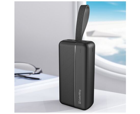 Батарея универсальная ColorWay 30 000 mAh High-power 2 PD/20W, QC/3.0, USB-C/Micro-USB (CW-PB300LPC2BK-PD), изображение 8 Батарея универсальная ColorWay 30 000 mAh High-power 2 PD/20W, QC/3.0, USB-C/Micro-USB (CW-PB300LPC2BK-PD), изображение 8