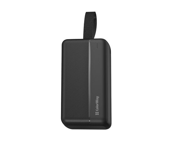 Батарея универсальная ColorWay 30 000 mAh High-power 2 PD/20W, QC/3.0, USB-C/Micro-USB (CW-PB300LPC2BK-PD)