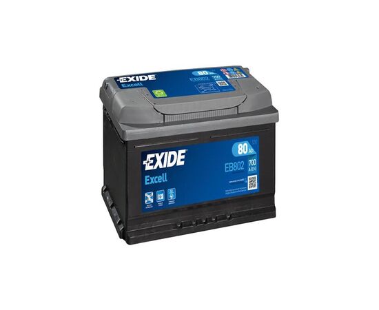 Акумулятор автомобільний EXIDE EXCELL 80A (EB802)