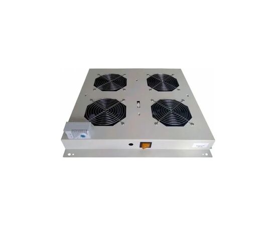 Вентиляторний модуль Hypernet 4 вент. з термостатом 1U 19" (DYN-FM-4F-T)