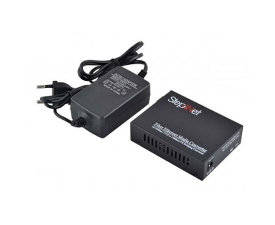 Медіаконвертер 10/100Base-TX to 100Base-FX 1310T/1550R, SM, SC/PC, 20 км Step4Net (MC-A-0,1-1SM-1310nm-20)