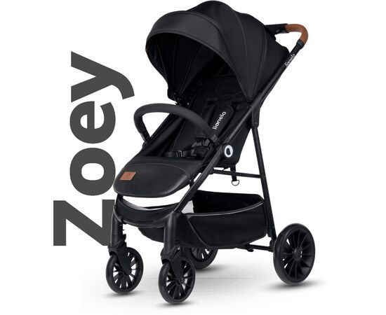 Коляска Lionelo Zoey Black Onyx (LO-ZOEY BLACK ONYX), изображение 2 Коляска Lionelo Zoey Black Onyx (LO-ZOEY BLACK ONYX), изображение 2
