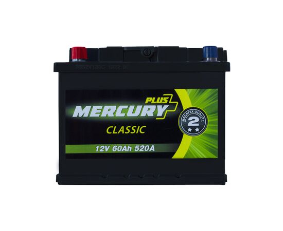 Аккумулятор автомобильный MERCURY battery CLASSIC Plus 60Ah (P47278), изображение 3 Аккумулятор автомобильный MERCURY battery CLASSIC Plus 60Ah (P47278), изображение 3