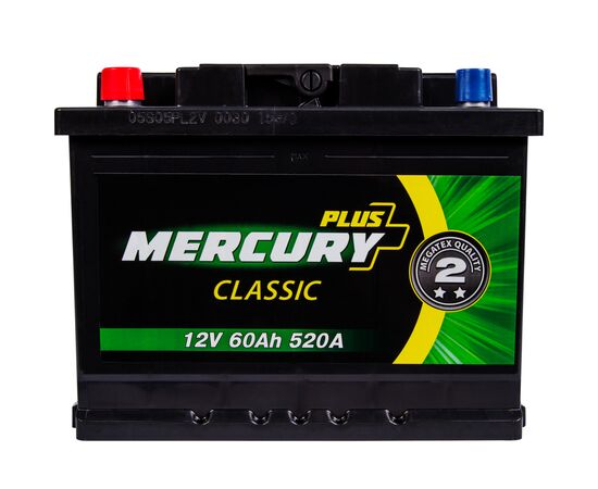 Аккумулятор автомобильный MERCURY battery CLASSIC Plus 60Ah (P47278), изображение 4 Аккумулятор автомобильный MERCURY battery CLASSIC Plus 60Ah (P47278), изображение 4