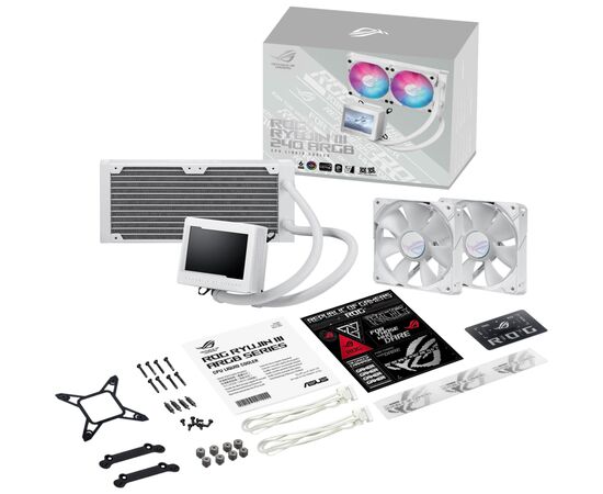 Система водяного охолодження ASUS ROG Ryujin III 240 ARGB White Edition (90RC00K2-M0UAY0), зображення 8 Система водяного охолодження ASUS ROG Ryujin III 240 ARGB White Edition (90RC00K2-M0UAY0), зображення 8