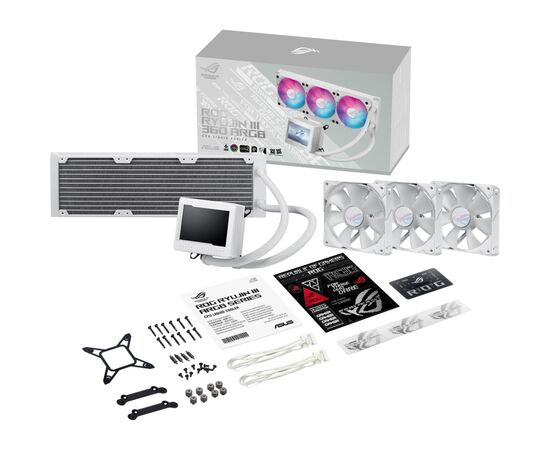 Система водяного охолодження ASUS ROG Ryujin III 360 ARGB White Edition (90RC00L2-M0UAY0), зображення 8 Система водяного охолодження ASUS ROG Ryujin III 360 ARGB White Edition (90RC00L2-M0UAY0), зображення 8