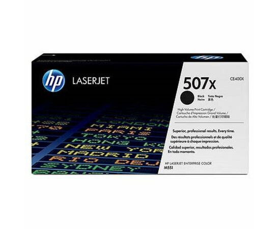 Картридж HP CLJ  507X blackXL, для Enterprise 500 ColorM551 (CE400X)