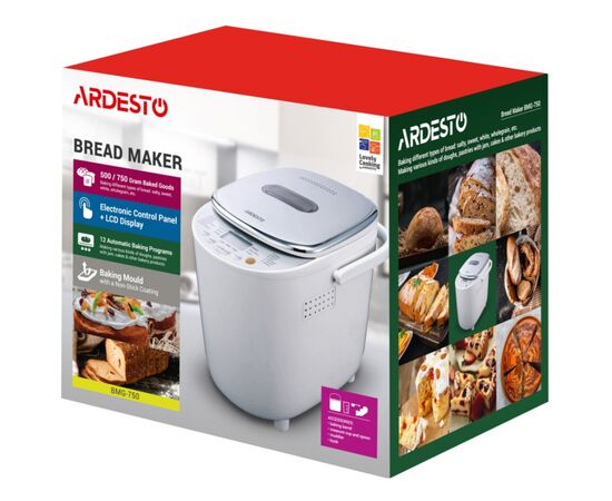 Хлебопечка Ardesto BMG-750, изображение 5 Хлебопечка Ardesto BMG-750, изображение 5