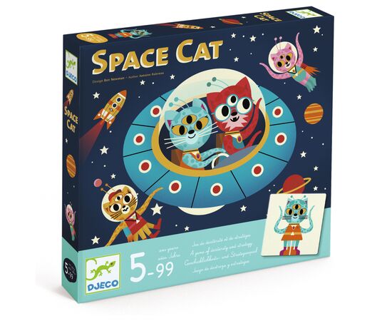 Настольная игра Djeco Космический кот (Space Cat) (DJ08597), изображение 2 Настольная игра Djeco Космический кот (Space Cat) (DJ08597), изображение 2