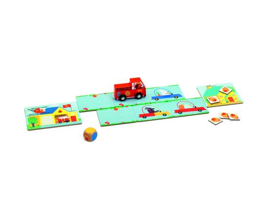 Настольная игра Djeco Пожарные (Pin Pon!) (DJ08571), изображение 3 Настольная игра Djeco Пожарные (Pin Pon!) (DJ08571), изображение 3