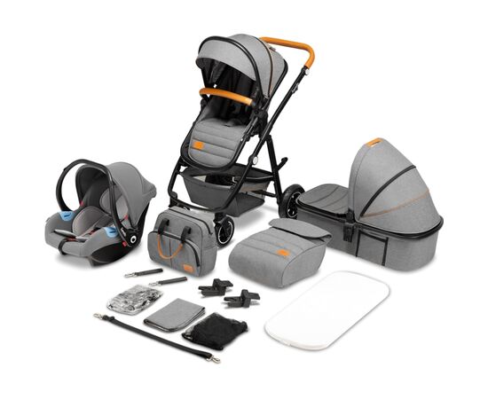 Коляска Lionelo 3 в 1 Amber Grey Stone (LO-AMBER GREY STONE (3in1))