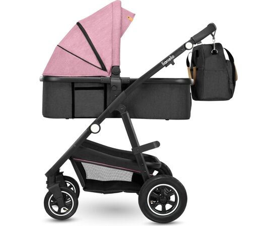 Коляска Lionelo 3 в 1 Amber Pink Rose (LO-AMBER PINK ROSE (3in1)), изображение 2 Коляска Lionelo 3 в 1 Amber Pink Rose (LO-AMBER PINK ROSE (3in1)), изображение 2