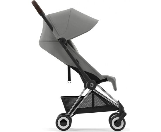 Коляска Cybex Coya Chrome Dark Brown Mirage Grey (522004395), изображение 4 Коляска Cybex Coya Chrome Dark Brown Mirage Grey (522004395), изображение 4
