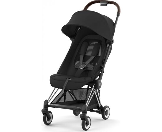 Коляска Cybex Coya Chrome Dark Brown Sepia Black (522004385), изображение 2 Коляска Cybex Coya Chrome Dark Brown Sepia Black (522004385), изображение 2