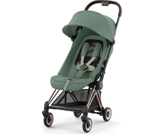 Коляска Cybex Coya Rosegold Leaf Green (522004285), изображение 2 Коляска Cybex Coya Rosegold Leaf Green (522004285), изображение 2