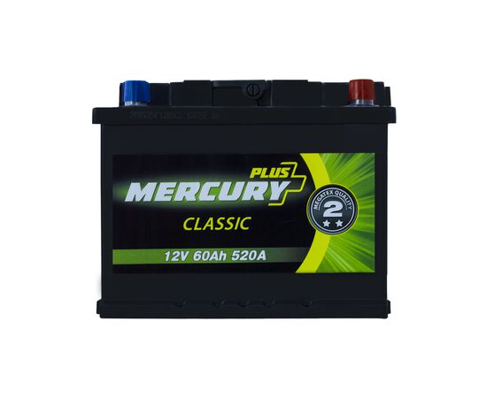 Аккумулятор автомобильный MERCURY battery CLASSIC Plus 60Ah (P47295), изображение 5 Аккумулятор автомобильный MERCURY battery CLASSIC Plus 60Ah (P47295), изображение 5