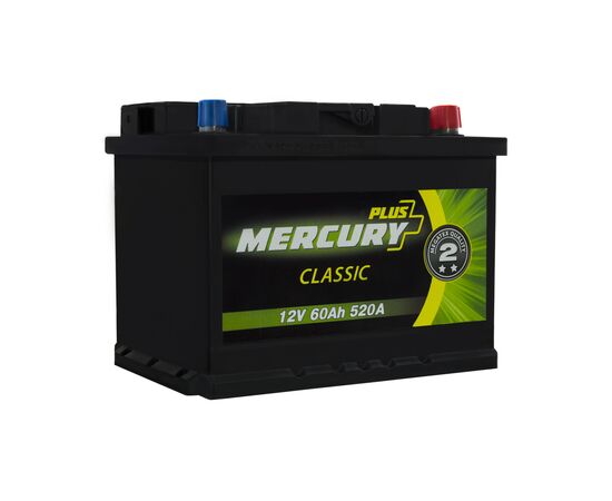 Аккумулятор автомобильный MERCURY battery CLASSIC Plus 60Ah (P47295)