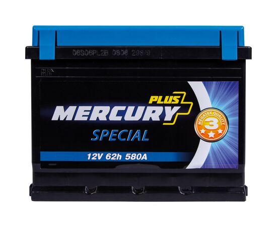 Аккумулятор автомобильный MERCURY battery SPECIAL Plus 62Ah (P47289), изображение 2 Аккумулятор автомобильный MERCURY battery SPECIAL Plus 62Ah (P47289), изображение 2