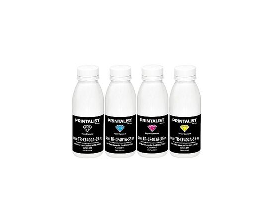 Тонер HP CLJ Pro M252/M452, SET Canon 045 Black 60г/Color 50г Printalist (TR-M252-SET-PL)