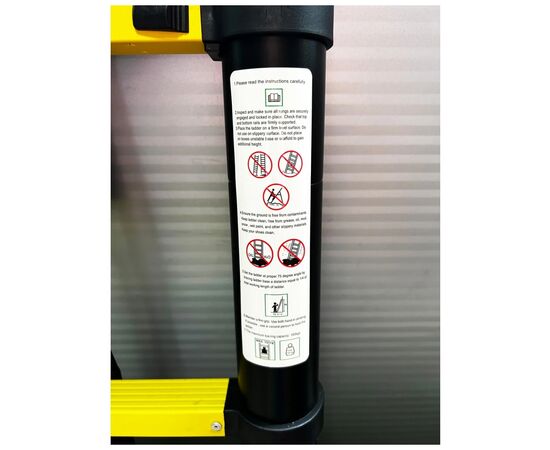 Лестница GTM телескопическая 13ст. 3,8м (KME1038Y/881038), изображение 4