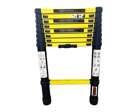 Лестница GTM телескопическая 9ст. 2,6м (KME1026Y/881026), изображение 2 Лестница GTM телескопическая 9ст. 2,6м (KME1026Y/881026), изображение 2