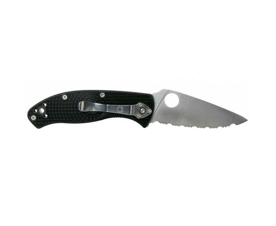 Нож Spyderco Tenacious Black Blade FRN серрейтор (C122SBBK), изображение 2 Нож Spyderco Tenacious Black Blade FRN серрейтор (C122SBBK), изображение 2